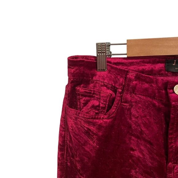 JEN7 by 7 For All Mankind Crushed Velvet Ankle Skinny Jeans Pants Size 4 - Picture 3 of 8